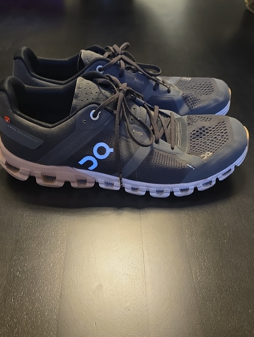 On Running Women's Athletic Shoes in Dark Gray, Light Pink N White Accents